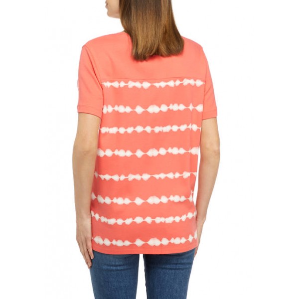 Kim Rogers® Women's Short Sleeve Color Block Print Graphic T-Shirt