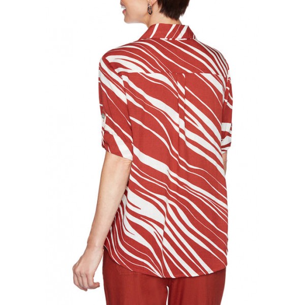 Ruby Rd Women's Must Haves II 2020 Bold Zebra Striped Tunic