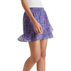 French Connection Floral Crinkle Mini Skirt