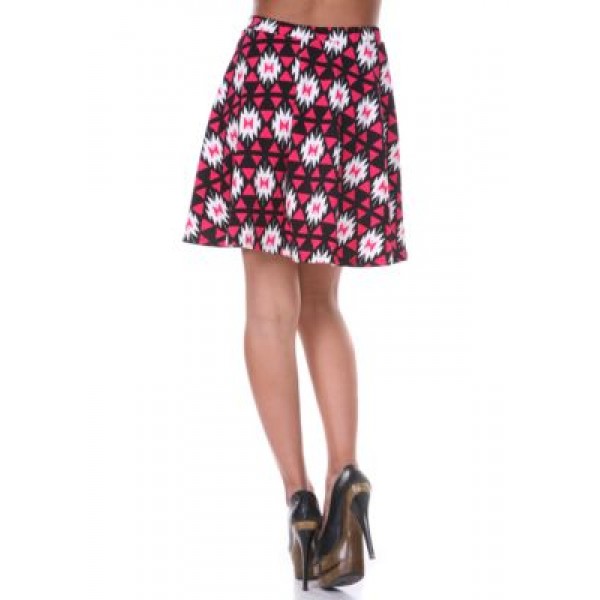 Triangles Flare Skirt