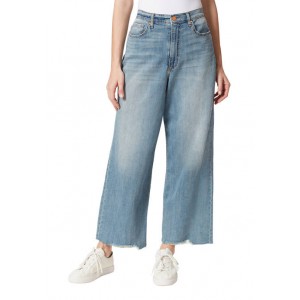 Frayed High Rise Skater Cropped Pants 
