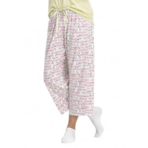 HUE® Pineapple Row Classic Pajama Capris 