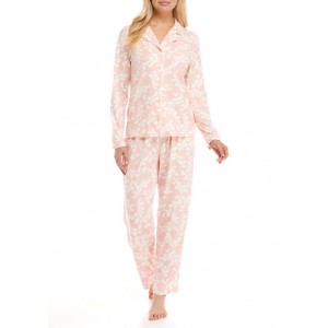 Kim Rogers® 2-Piece 3/4 Notch Lush Luxe Pajama Set 