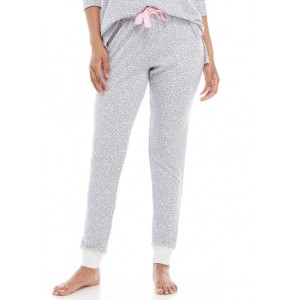 Roudelain Printed Knit Jogger Pajama Pants