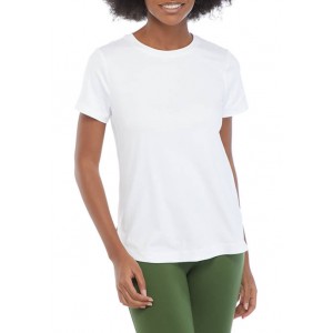 THE LIMITED LIMITLESS Short Sleeve Shirttail Hem Top 