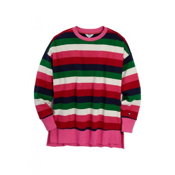 Crown & Ivy™ Women's Long Sleeve Stripe Sweater