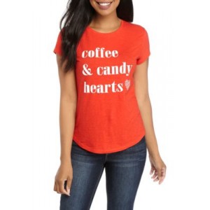 Crown & Ivy™ Women's Short Sleeve Graphic T-Shirt 