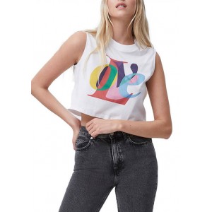French Connection Sleeveless Love Graphic T-Shirt 