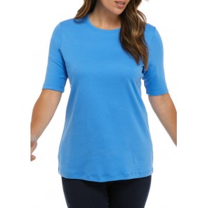 Kim Rogers® Women's Elbow Sleeve Fashion T-Shirt 