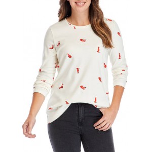 Kim Rogers® Women's Long Sleeve Crew Neck Shirt 