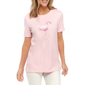 Kim Rogers® Women's Perfectly Soft Short Sleeve Crew Neck Graphic T-Shirt 