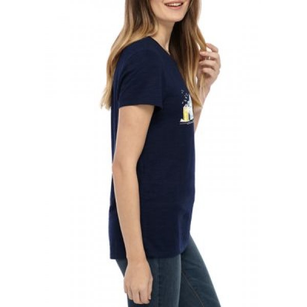 Kim Rogers® Women's Short Sleeve High Low Graphic Art T-Shirt