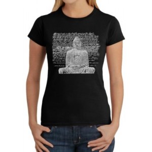 LA Pop Art Word Art T-Shirt - Zen Buddha 