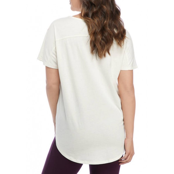 New Directions® Studio Women's Dolman Sleeve Animal Printed T-Shirt