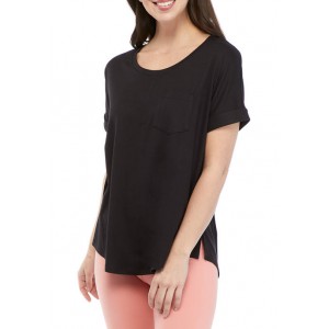 New Directions® Studio Women's Short Sleeve High Low T-Shirt 