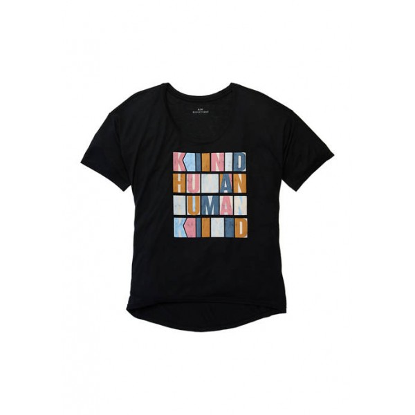 New Directions® Women's Loose Graphic Humankind T-Shirt