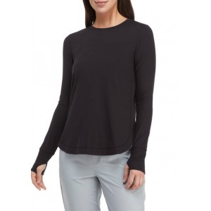 THE LIMITED LIMITLESS Long Sleeve Shirttail Hem Top 