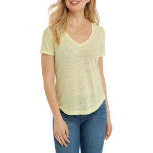 THE LIMITED Women's Short Sleeve LUREX® V-Neck T-Shirt Dress 