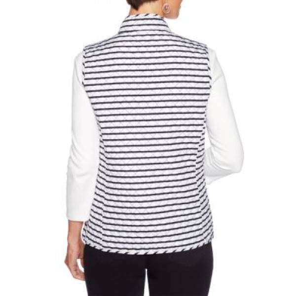 Ruby Rd Petite In The Mix Reversible Quilted Vest