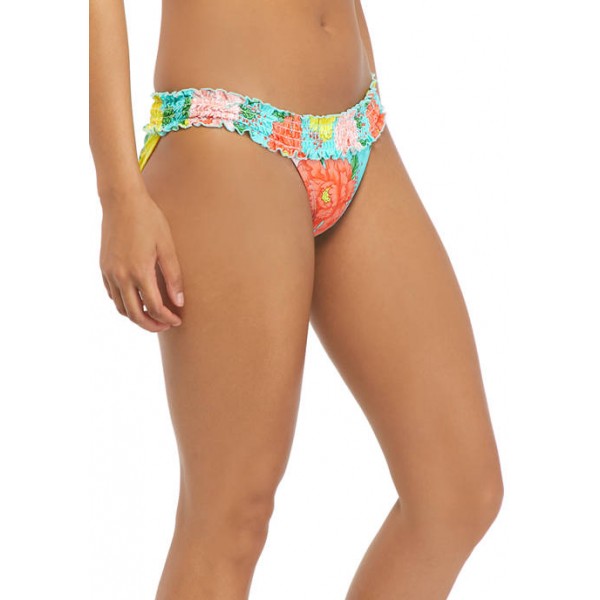 Cabana by Crown & Ivy™ Petal Party Smocked Hipster Swim Bottoms