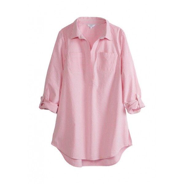 Crown & Ivy™ Long Sleeve Popover Swim Cover-Up