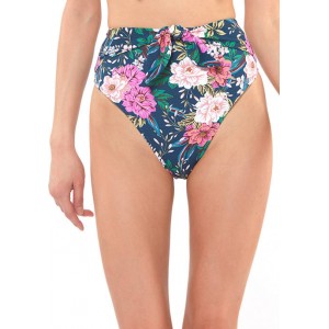 Jessica Simpson Floral High Waisted Swim Bottoms 