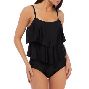 Maxine of Hollywood Double Tier One Piece Swimsuit 