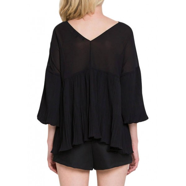 Endless Rose Pleated Flowy Top