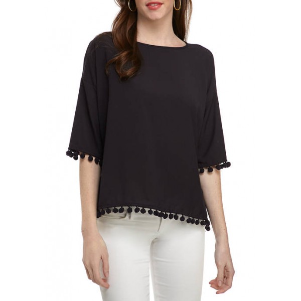 French Connection Pom Pom Polly Top
