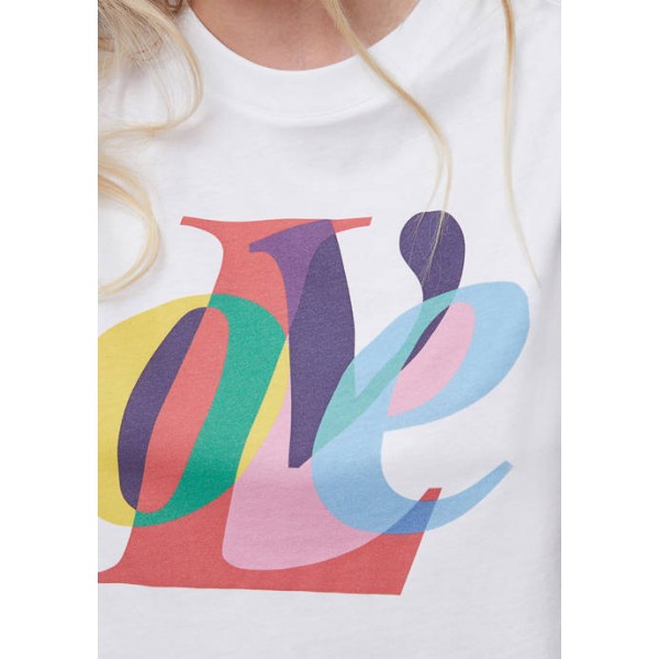 French Connection Sleeveless Love Graphic T-Shirt