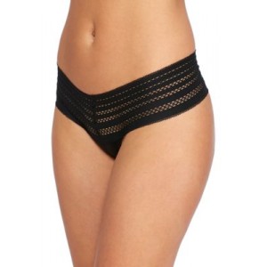 DKNY Classic Cotton Wide Lace Thong 