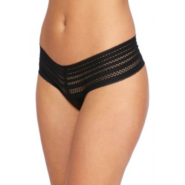DKNY Classic Cotton Wide Lace Thong