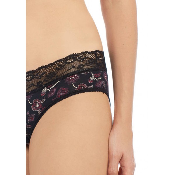 New Directions® Printed Lace Waist Micro Hipsters