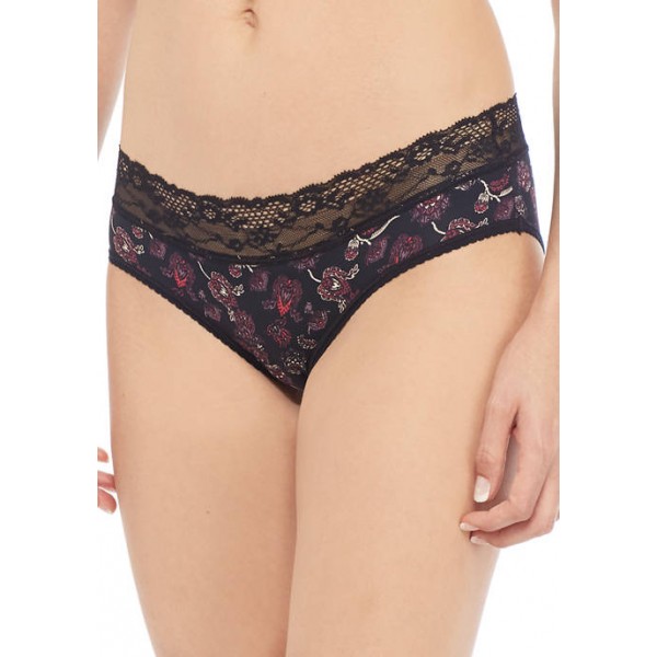 New Directions® Printed Lace Waist Micro Hipsters