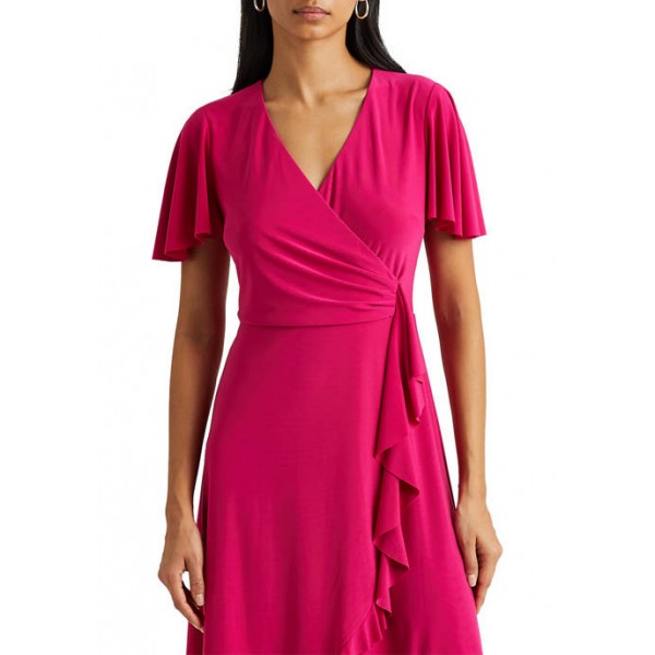 Lauren Ralph Lauren Ruffle-Trim Jersey Dress