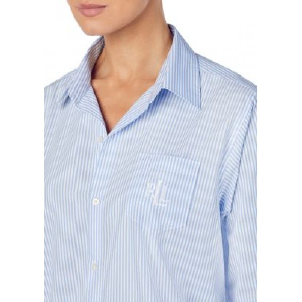 Lauren Ralph Lauren Woven Cotton His Shirt Sleep Shirt