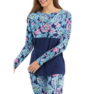 Lilly Pulitzer® Women's Floral Navy Top 