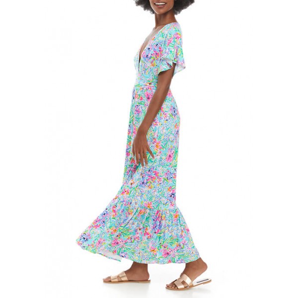 Lilly Pulitzer® Women's Flutter Sleeve Printed Midi Dress