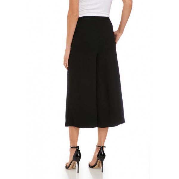 THE LIMITED Women's Belted Wide Leg Crop Pants