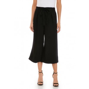 THE LIMITED Women's Belted Wide Leg Crop Pants 