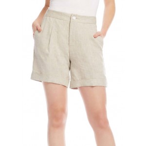 Karen Kane Women's Pleated Cuff Shorts