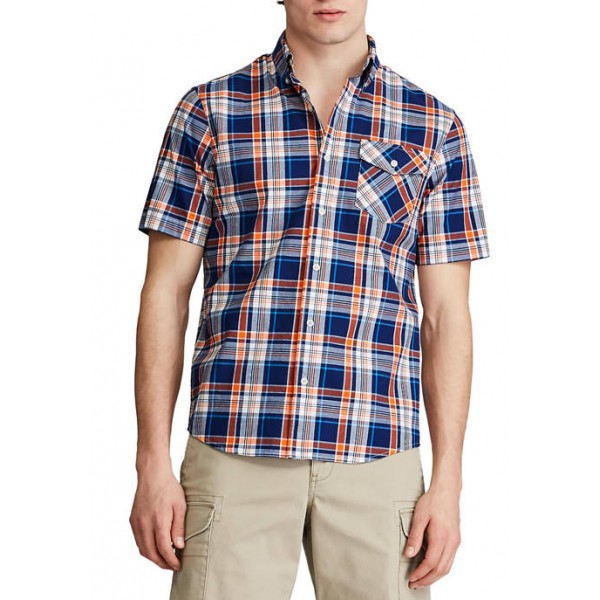 Chaps Go Untucked Short Sleeve Button Down Shirt