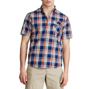 Chaps Go Untucked Short Sleeve Button Down Shirt 