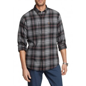 IZOD Flannel Plaid Button-Down Shirt 