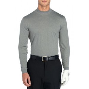 Pro Tour® Long Sleeve Heather Mock neck Pullover 