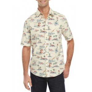 Saddlebred® Short Sleeve Printed Camp Shirt