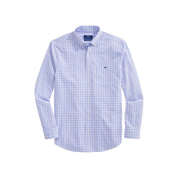 Vineyard Vines Classic Fit Check Performance Cotton Button-Down Shirt