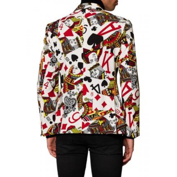 OppoSuits King of Clubs Cards Blazer