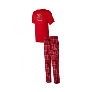 College Concepts NCAA NC State Wolfpack Ethos Short Sleeve Shirt and Pajama Pants Set