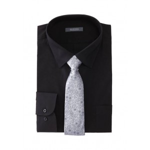 Madison Men's Slim Stretch Dress Shirt and Tie 